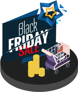 Black Friday Sale Concept PNG image