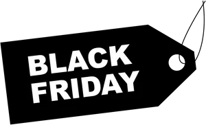 Black Friday Sale Tag PNG image