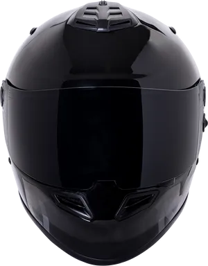 Black Full Face Motorcycle Helmet PNG image