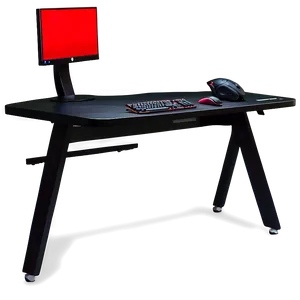 Black Gaming Desk Png 06212024 PNG image