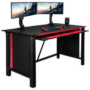 Black Gaming Desk PNG Dlc
