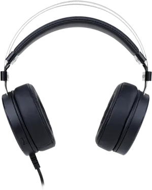 Black Gaming Headset Isolated PNG image