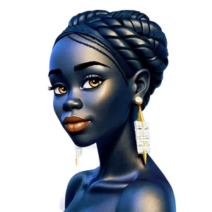 Black Girl Cartoon C
