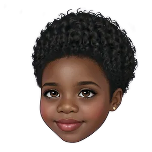 Black Girl Hair Png 06132024 PNG image