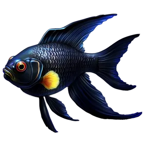 Black Goldfish Png Atp32 PNG image