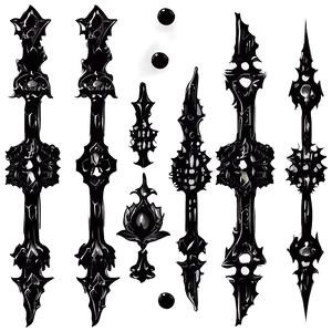 Black Gothic Style PNG Exo PNG