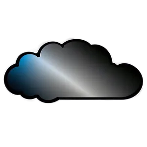 Black Gradient Cloud PNG Exi PNG