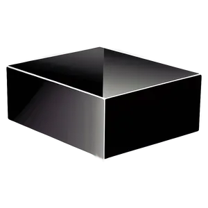 Black Gradient Cube PNG 05252024