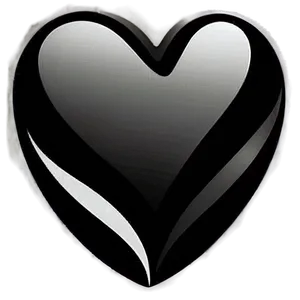 Black Gradient Heart PNG Ifa8 PNG