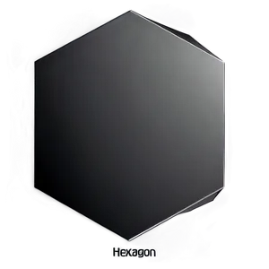 Black Gradient Hexagon PNG 14 PNG