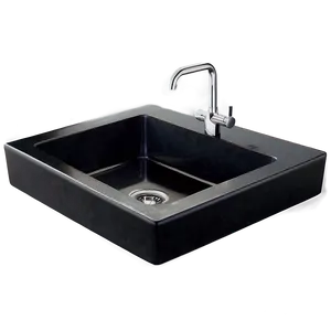 Black Granite Kitchen Sink Png Jpm54 PNG image