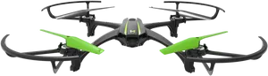 Black Green Quadcopter Drone