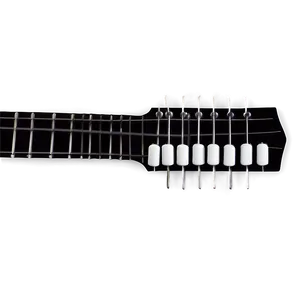 Black Guitar Strings PNG 39