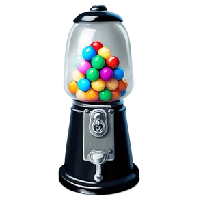 Black Gumball Machine PNG Kew30 PNG