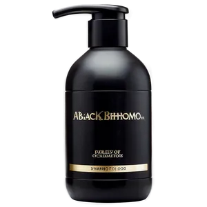 Black Hair Shampoo Bottle PNG 5 PNG