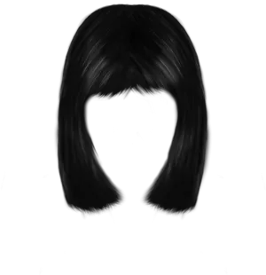 Black_ Hairstyle_ Silhouette PNG image