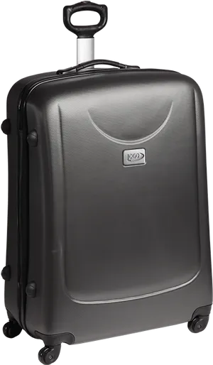 Black Hardshell Spinner Luggage Bag PNG image