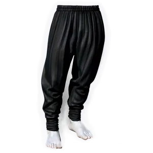 Black Harem Pants PNG 38