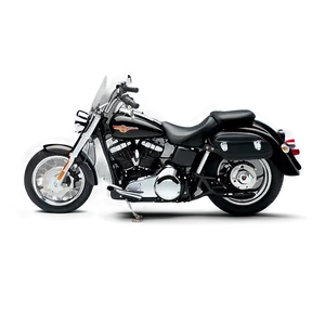 Black Harley Davidson Bike PNG 05212024