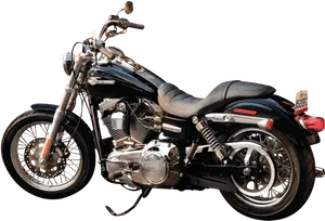 Black Harley Davidson Motorcycle PNG image