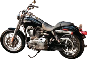 Black Harley Davidson Motorcycle