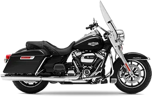 Black Harley Davidson Motorcycle PNG image