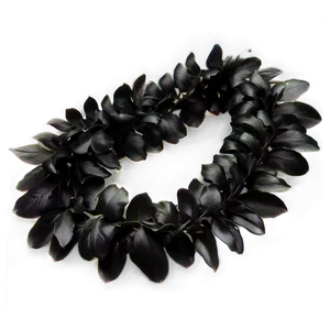 Black Hawaiian Lei PNG Wpw64