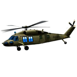 Black Hawk Chopper PNG 7 PNG