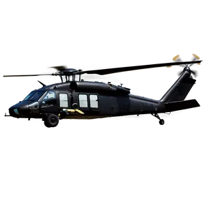 Black Hawk Command Helicopter PNG 06252024
