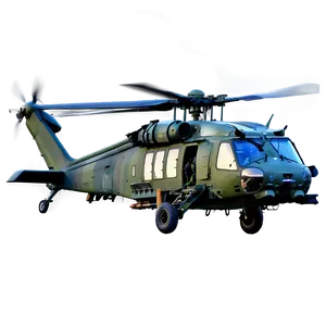 Black Hawk Deployment Helicopter PNG 06252024
