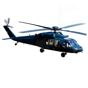 Black Hawk Helicopter Aerial View Png Nxe69 PNG image