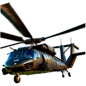 Black Hawk Helicopter Hovering Png Xrj88 PNG image