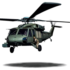 Black Hawk Helicopter In Desert Png Ejd58 PNG image