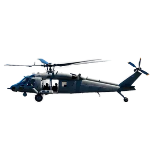 Black Hawk Helicopter In Flight PNG 64
