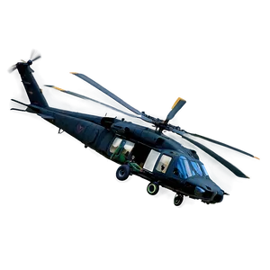 Black Hawk Helicopter In Flight PNG Frq14 PNG