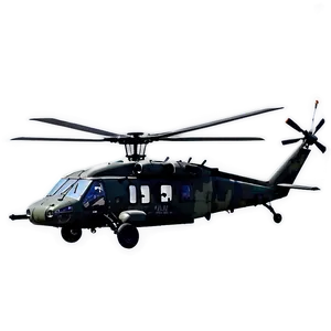 Black Hawk Helicopter In Storm PNG 06252024