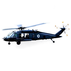 Black Hawk Helicopter In Storm Png 06252024 PNG image