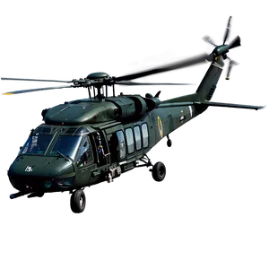 Black Hawk Helicopter Side View PNG 44 PNG