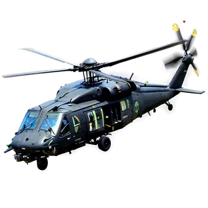 Black Hawk Helicopter Side View Png 73 PNG image