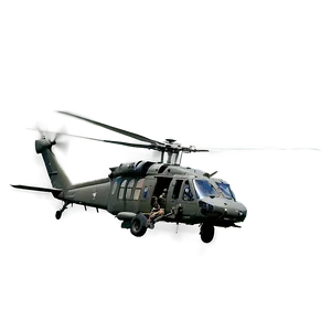 Black Hawk Helicopter Support Mission Png Wqb PNG image