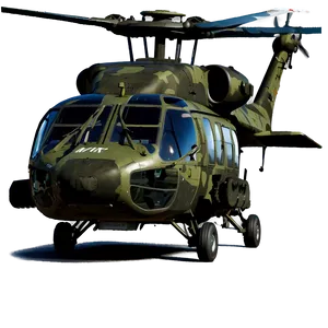 Black Hawk Helicopter With Decals PNG 87