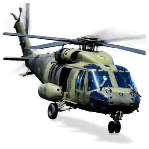 Black Hawk Surveillance Helicopter PNG 06252024