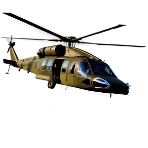 Black Hawk Surveillance Helicopter PNG 91 PNG