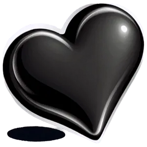 Black Heart Button PNG Cfk67 PNG