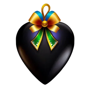 Black Heart Decoration Png 06272024 PNG image