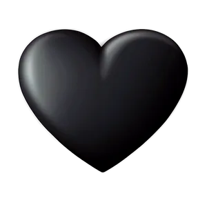 Black Heart Emoji Illustration Png Qwt12 PNG image