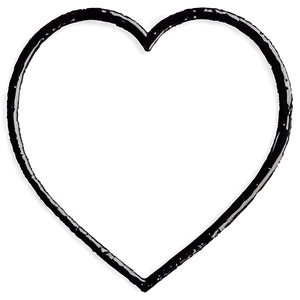 Black Heart Frame PNG 06272024