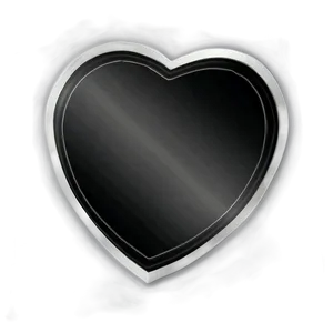 Black Heart Frame PNG 73