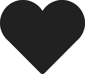 Black Heart Icon Silhouette PNG image