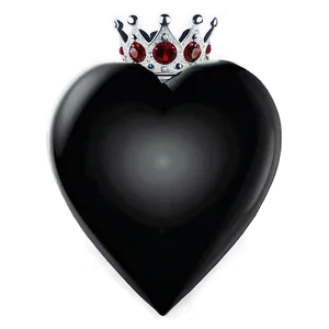 Black Heart With Crown PNG 06272024 PNG